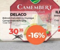 Delaco Camembert Сыр Камамбер с плесенью 120г