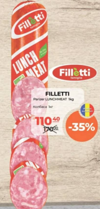 Filletti Parizer LUNCHMEAT 1kg