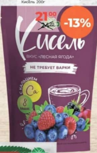 Лидкон Кисель Лесные ягоды 200г