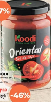Koodi Sos de Roșii Oriental 360g