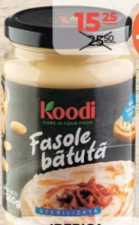 Koodi Фасоль паштет консервированная 350г