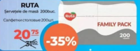 Ruta Şervețele de masă 200buc.