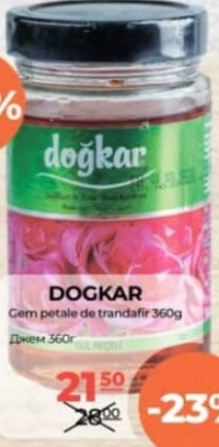 DOGKAR Джем из лепестков роз 360г