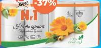 Nr1 Hârtie igienică 8 buc. / 3 str./albă