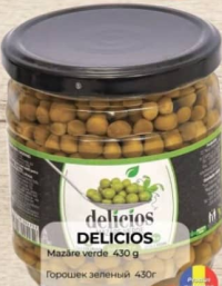 Delicios Горошек зеленый 430г
