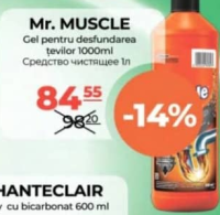 Mr. MUSCLE Gel pentru desfundarea țevilor 1000ml