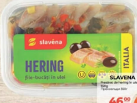 Slavena Hering file-bucăți în ulei 350g