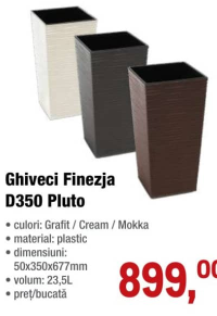 Горшок Finezja D350 Pluto 50 x 350 x 677 мм