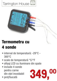 Tarrington House Termometru cu 4 sonde