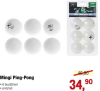 Мячи для пинг-понга 6 шт/набор