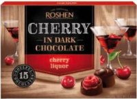 ROSHEN CHERRY IN DARK CHOCOLATE Bomboane Vișine în lichior 155g