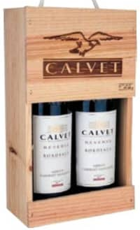 SET BORDEAUX CALVET Набор вин Мерло / Каберне Совиньон красное сухое 2 бут x 0,75л