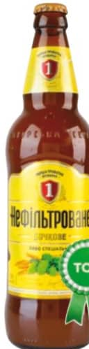 Перша Приватна Нефильтрованное Бочковое Пиво светлое ст 0,5л