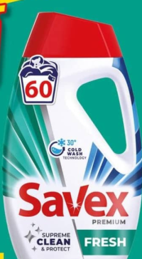 Savex Detergent lichid Premium Fresh 2.7L 60sp