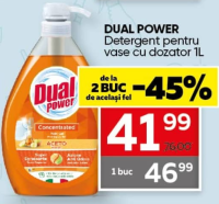 Dual Power Detergent pentru vase cu dozator 1L