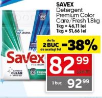 Savex Detergent Premium Color Care/Fresh 1.8kg