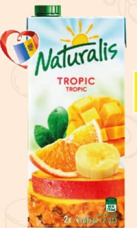 NATURALIS Нектар Персик-Манго/Тропик/Персик 2л