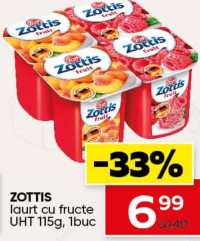 Zottis Iaurt cu fructe UHT 115g, 1buc