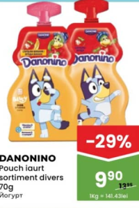 Danonino Pouch iaurt sortiment divers 70g