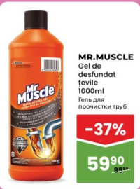 MR. MUSCLE Gel de desfundat țevile 1000ml
