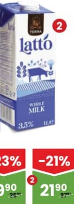 Dura Terra Lapte UHT Latto 3.5% 1L