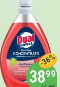 Gel p-u spălat vase DUAL POWER 1L