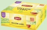LIPTON Чай черный Yellow Label 100пак
