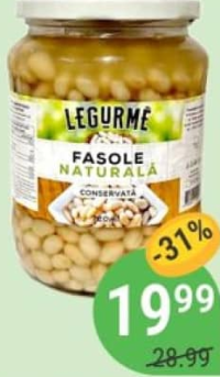 Legurme Fasole albă conservată 720g/700g