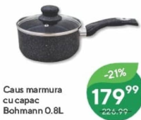 Bohmann Căuș marmură cu capac 0.8L
