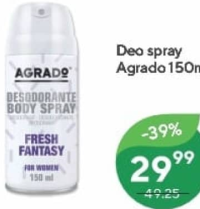 Дезодорант-спрей Agrado 150мл