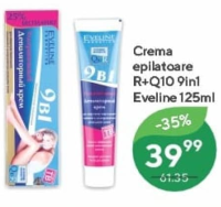 Crema epilatoare Eveline R+Q10 9in1 125ml
