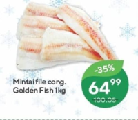 Golden Fish Филе минтая замороженное 1кг