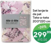Tete-a-tete Set lenjerie de pat 200*220 cm