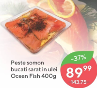 Ocean Fish Кусочки лосося соленые в масле 400г
