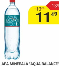 Минеральная вода "Aqua Balance" негазированная, 1,5 л.