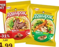 Доширак Лапша быстрого приготовления в ассортименте 60 гр