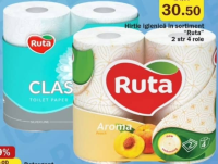 Ruta Hârtie igienică în sortiment 2 str 4 role