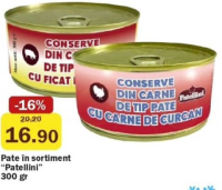 Patellini Pate în sortiment 300 gr