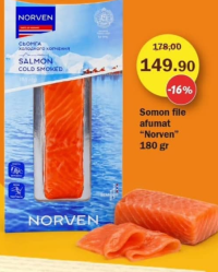 Norven Somon file afumat 180 g