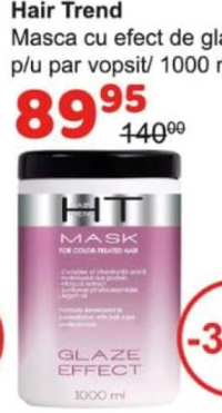 Hair Trend Masca cu efect de glazura p/u par vopsit 1000ml