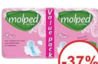 Molped Гигиенические прокладки normal wings anatomic 18 шт