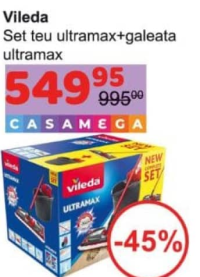 Vileda Набор швабра ultramax+ведро ultramax