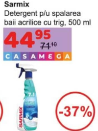 Sarmix Detergent p/u spalarea baii acrilice cu trig 500 ml
