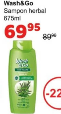 Wash&Go Шампунь травяной 675мл