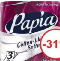Papia Hirtie igienica 3str 4role