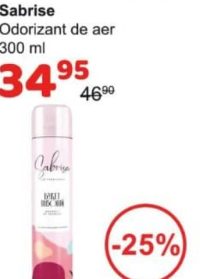 Sabrise Odorizant de aer 300 ml