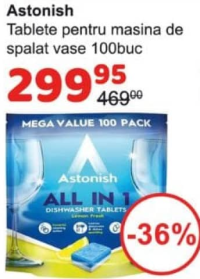 Astonish Таблетки для посудомоечной машины 100 шт
