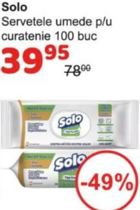 Solo Servetele umede p/u curatenie 100 buc