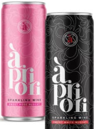 APRIORI Игристое вино Мускат белое/розовое сладкое 0.25л