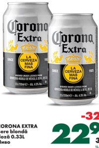 CORONA EXTRA Пиво светлое ж/б 0.33л